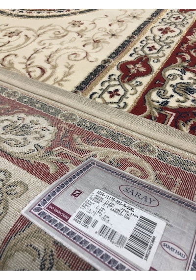 Saray Halı Klasik 11105 R-1 Kırmızı Göbekli 150X230 Halı 4 M2 !