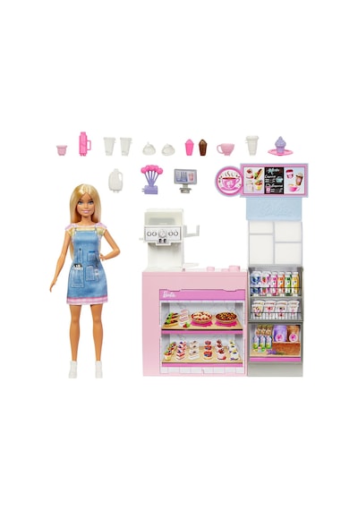 Hxn94 Barbie Kahve Dükkanı Oyun Seti