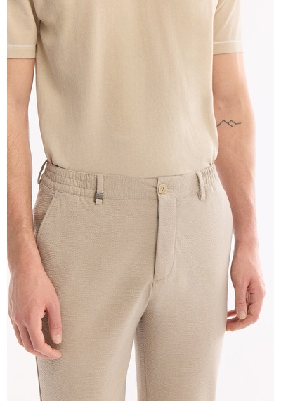 Avva Erkek Bej Beli Lastikli Viskon Karışımlı Elastan Slim Fit Chino Pantolon A61y3212 Avva Erkek Bej Beli Lastikli Viskon Karışımlı Elastan Slim Fit Chino Pantolon A61y3212
