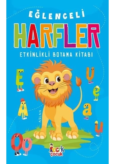 Eğlenceli Harfler - Etkinlikli Boyama Kitabı- Bıcırık Yayınları
