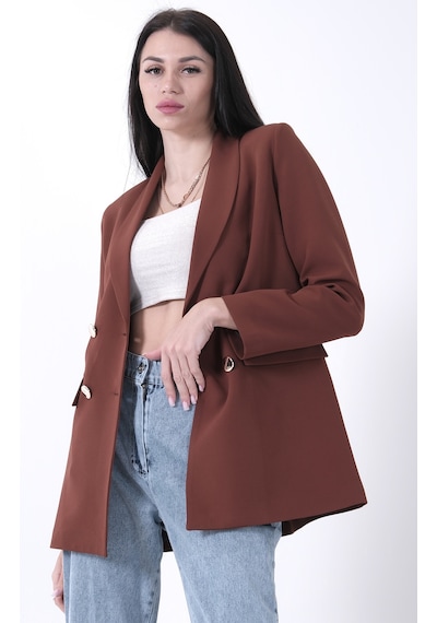 Feminist Kahve Vatkalı Astarlı Ceket 3971156.05 Kahve Kahverengi