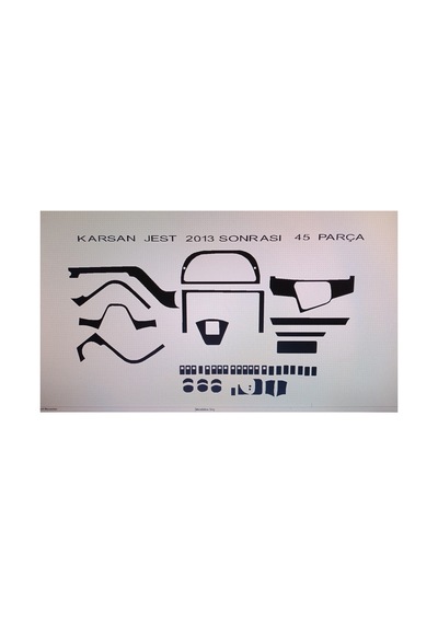 Otokar Jest 2013 45 Parça Torpido Kaplama Renk Gri