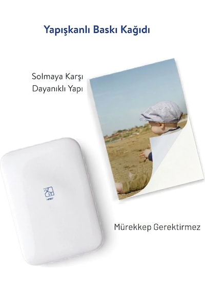 Hanin Mini Yazıcı Fotoğraf Kağıdı Anında Baskı - 20 Adet