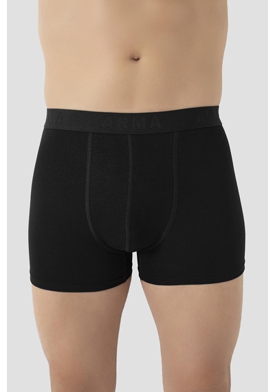 Arma Yıldız Erkek Bambu Büyük Beden Boxer Siyah 10'lu Paket Siyah