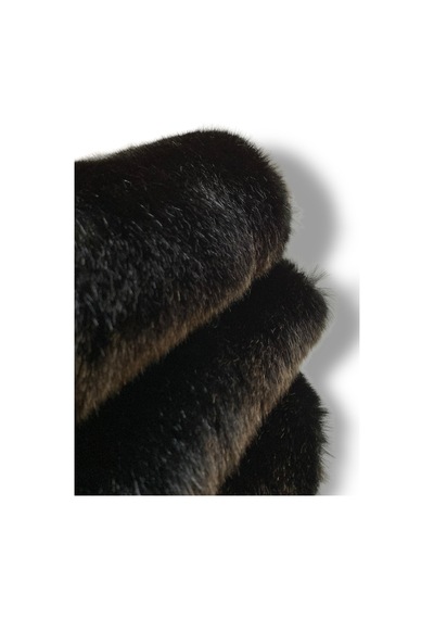 Zp-toscana/tavsan 1300gr Siyah Yumuşak Dokuma Peluş Kumaş 50x150 Cm Tekstil, Ev Tekstili Siyah Siyah