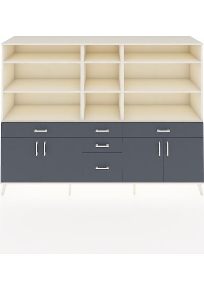 Hyperion Dolap 11 Raflı 5 Çekmeceli 4 Kapaklı 220x44x163 Aytaşı-a Aytaşı-antrasit Hyperion Dolap 11 Raflı 5 Çekmeceli 4 Kapaklı 220x44x163 Aytaşı-a Aytaşı-antrasit