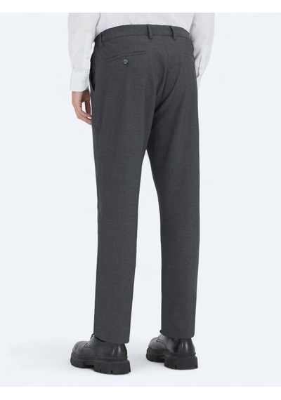 Kip Antrasit Düz Dokuma Jogging Fit Casual Pantolon