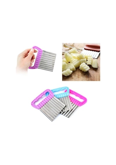 Tırtıklı Patates Cips Yapma Aparatı Chips Chopper Plastik Çok Renkli 36 X 56 Tr Diğer