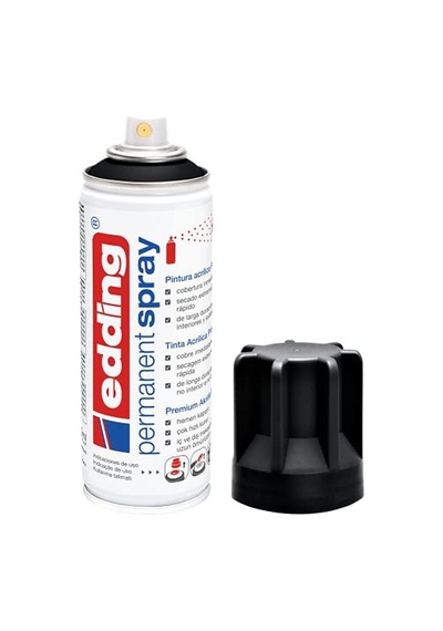 Edding Black Mat 901 Akrilik Sprey Boya 0000 Parlak Vernik