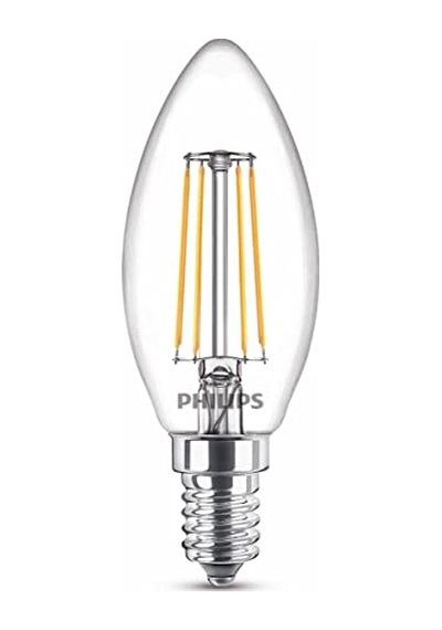 40w B35 Led Mum Filament Ampul 2700k Beyaz Işık E14 Ince Duy Dim Edilmez 2'li Ekopaket Diğer