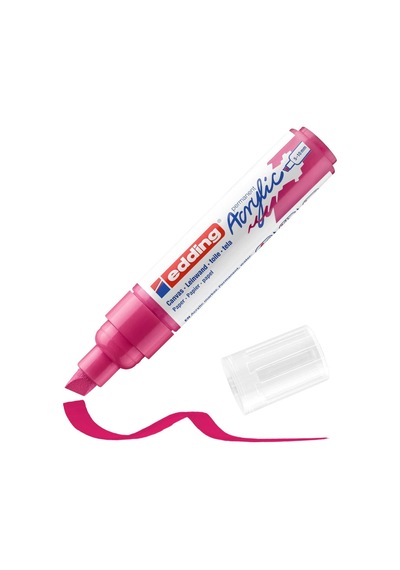 Edding 5000 Akrilik Boyama Markörü 5-10 Mm Kesik Uç  Telemagenta