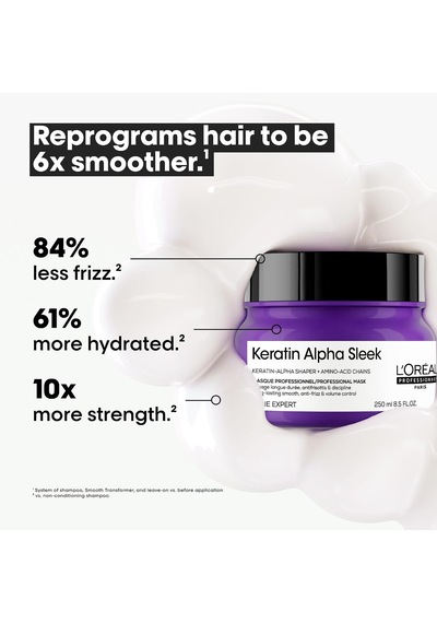 L'oreal Professionnel Keratin Alpha Sleek Maske 250 Ml