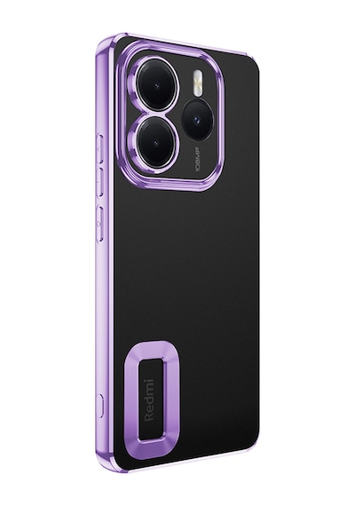 Xiaomi Redmi Note 14 5g Kılıf Kamera Korumalı Logo Gösteren Zore Omega Kapak Gold