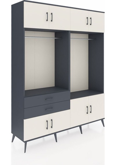 Hyperion Gardrop 7 Raflı 2 Çekmeceli 2 Askılı 176x44x221 Antrasit-aytaşı/antrasit Aytaşı/antrasit Hyperion Gardrop 7 Raflı 2 Çekmeceli 2 Askılı 176x44x221 Antrasit-aytaşı/antrasit Aytaşı/antrasit