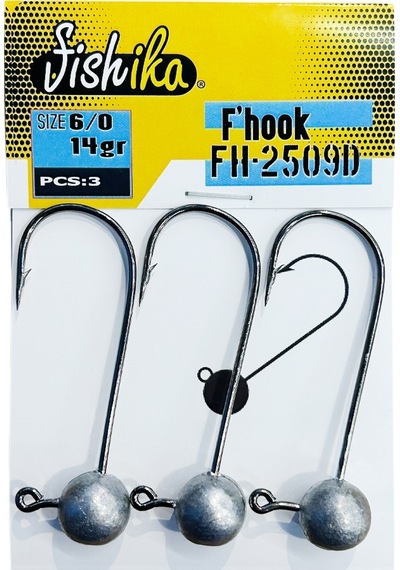 Fishika 2509 6/0 14gr Jig Head Fsh2509-d14n60