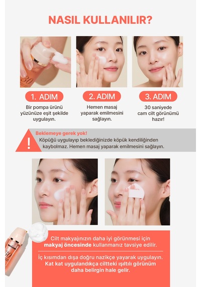 Aydınlık&sıkı Görünüm Sunan Kolajen İçerikli Köpük Maske Menokın 30 Seconds Quick Bubble Mask Lift