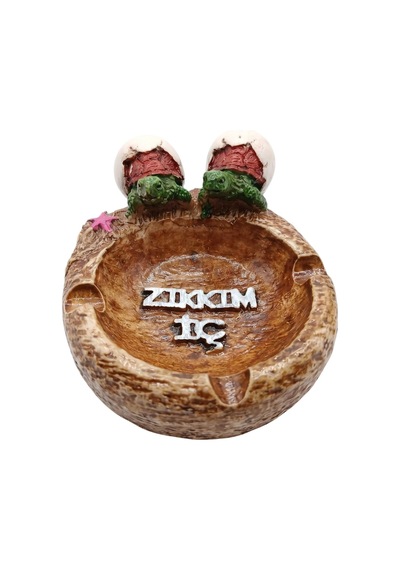 Oval Polyester Küllük Kaplumbağa Figürlü Zık-kım İç
