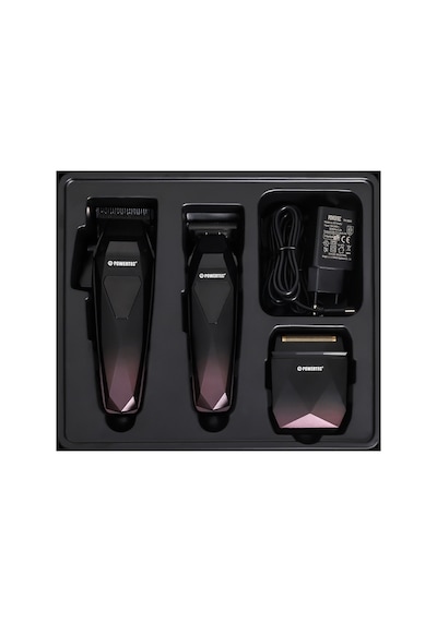 Powertec TR-5800 Saç-Sakal-Ense-Günlük Tıraş Makinesi 3'lü Set 0.5mm Tarak Dahil﻿