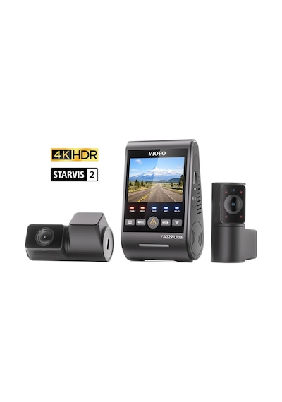 Viofo A229 Ultra 3 Kameralı Ön+arka+iç 4k+4k+1080p Hdr Sony Starvıs 2 Sensörlü Wi-fi 6 Gps'li Araç Kamerası