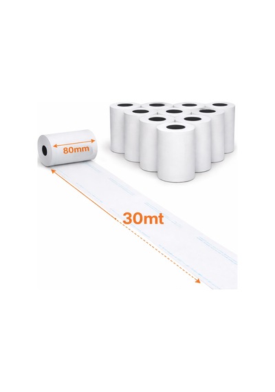 Termal Pos Rulosu 80x30 10lu 5 Paket