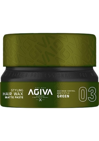Agiva Wax 03 Matte Paste Green 155 ML