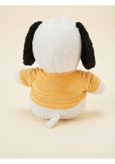 Peluş Köpek Snopyy-30 Cm -sarı Tşhirt'lü Sarı-beyaz