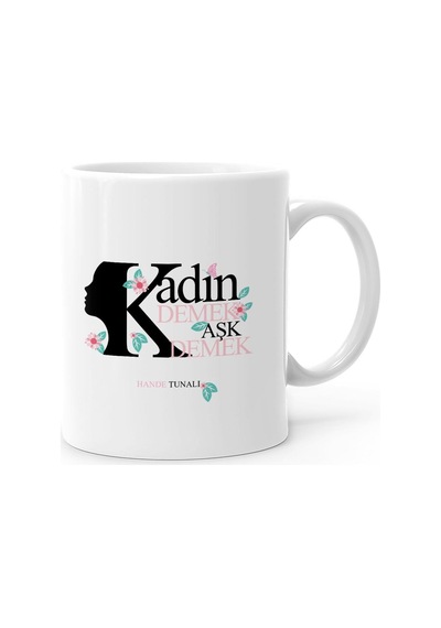 Kişiye Özel Kadınlar Günü Beyaz Kupa Bardak - 1