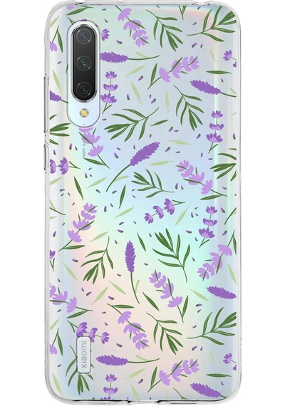 Xiaomi Mi 9 Lite İle Uyumlu 1mm Slim Fit Water Color 3 Baskılı Şeffaf Kılıf Şeffaf