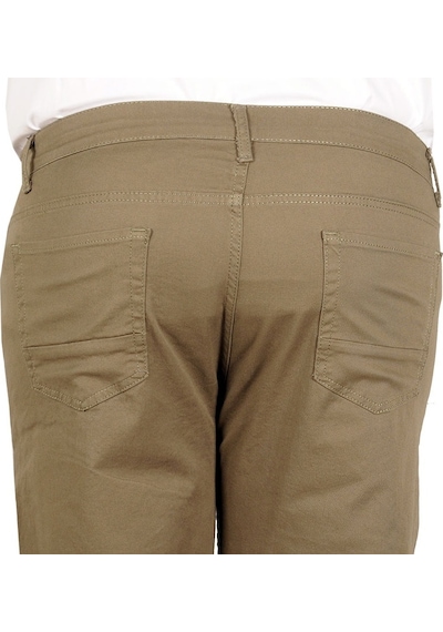 Mode Xl Erkek Pantolon Keten Neptun Klasik 20902 Haki 001