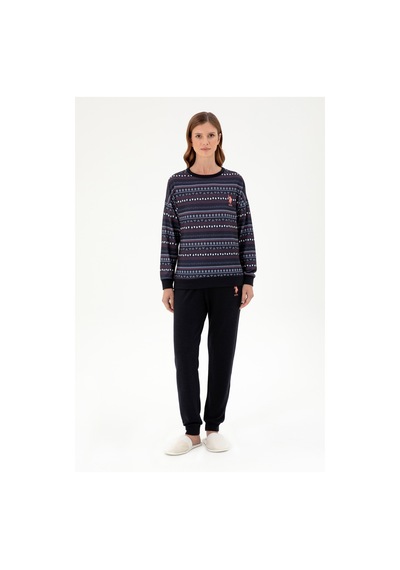 U.s. Polo Assn. Kadın Lacivert Pijama Takım 50303403-vr033 Lacivert