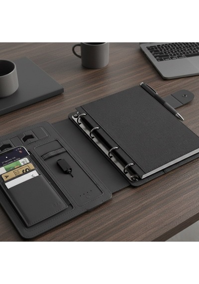 Bk Gift Kişiye Özel İsimli Premium Powerbankli Organizer Defter & Kalem Seti 1071, Yeni İş Hediyesi, Ofis Hediyesi