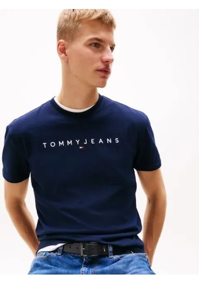 Tommy Hilfiger Erkek Marka Logolu Organik Pamuklu Bisiklet Yakalı Günlük Kullanıma Uygun Lacivert T-shirt Dm0dm20744 C1g Tommy Hilfiger Erkek Marka Logolu Organik Pamuklu Bisiklet Yakalı Günlük Kullanıma Uygun Lacivert T-shirt Dm0dm20744 C1g