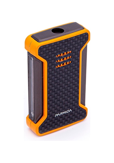 Tek Torch Pürmüz Karbon Desenli Turuncu Puro Çakmağı - Tr7267