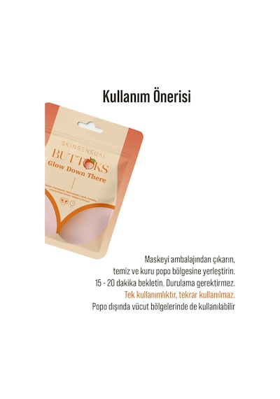 Skin Sensual Buttoks Glow Down There Vücut Maskesi | Kararma Karşıtı ve Aydınlatmaya Yardımcı | 2 Parça