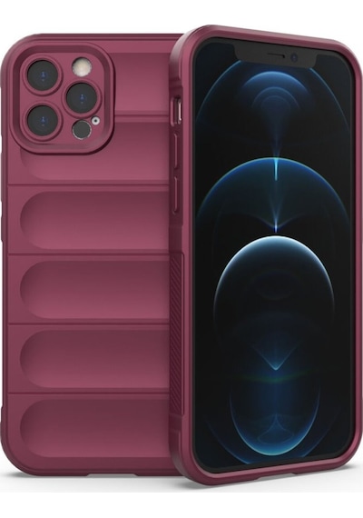 Apple Uyumlu iPhone 12 Pro Kılıf Optimum Lens Çerçeveli Silikon Kapak