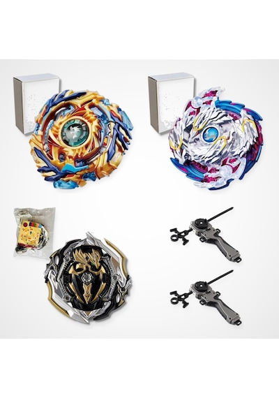 Beyblade Burst Set 3 Beyblade 2 Fırlatıcı - B-79, B-97, B-150