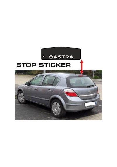 Opel Astra H Kasa Stop Özel Yeni Sticker