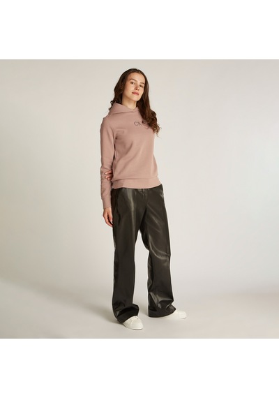Calvin Klein Satin Regular Kadın Kahverengi Sweatshirtdüzk20k207954