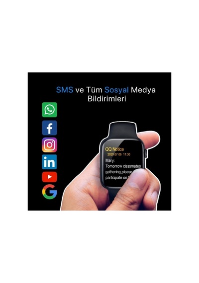 Watch 7 Series Uyumlu Uyumlu 44mm Akıllı Saat 2023 Yeni Seri Lacivert
