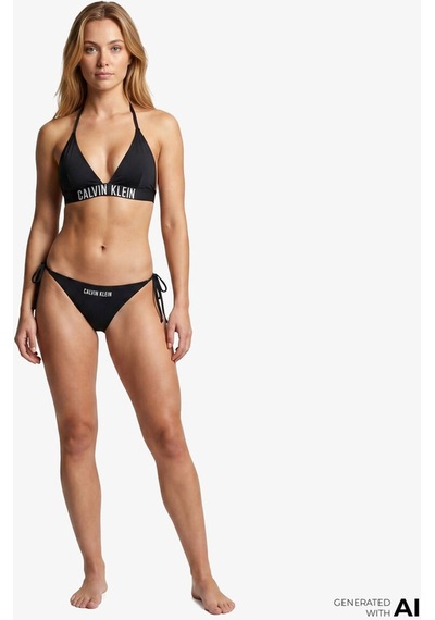 Calvin Klein Side Tie Kadın Siyah Bikini Altı-15730