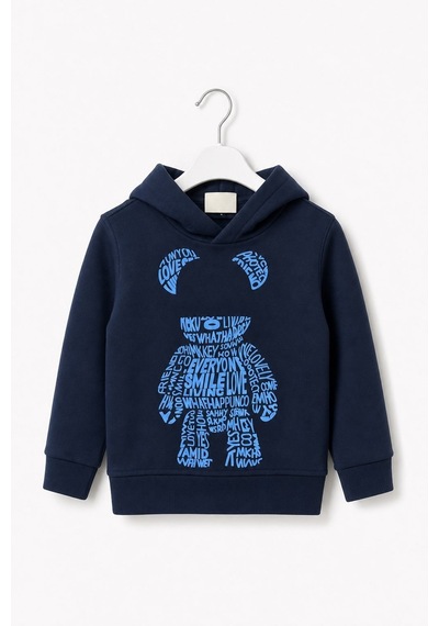 Noble Kids Erkek Çocuk Kapüşonlu Sweatshirt Lacivert