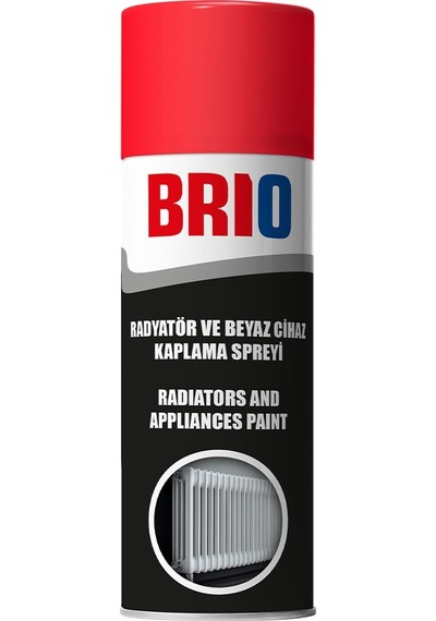 Brio Radyatör Ve Beyaz Cihaz Kaplama Spreyi 400 Ml İnci Beyazı
