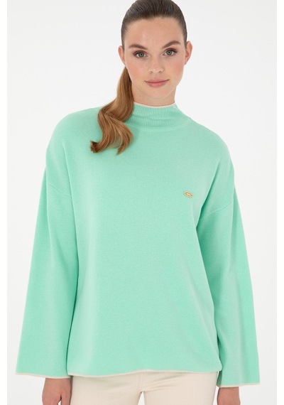 U.S. Polo Assn. Kadın Mint Balıkçı Yaka Kazak 50297069-VR090