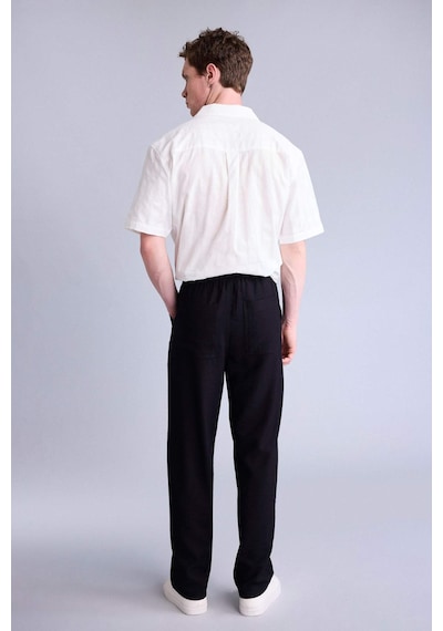 Defacto Beli Bağcıklı Baggy Fıt Pantolon H0412ax26smbk81 Siyah-bk81