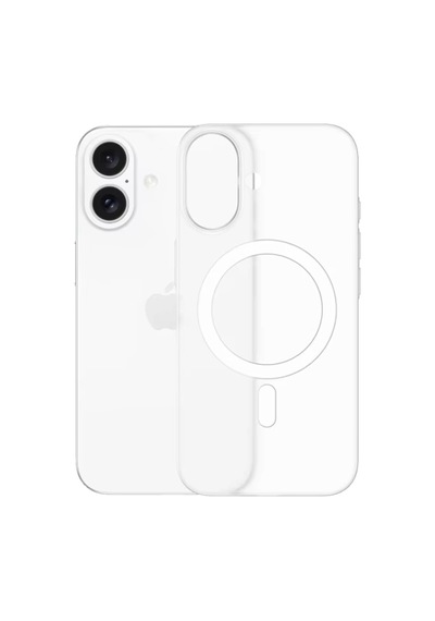 Piili Apple iPhone Uyumlu 16 Plus Ultra İnce Kılıf Magsafe 0, 4 Mm Mat Beyaz