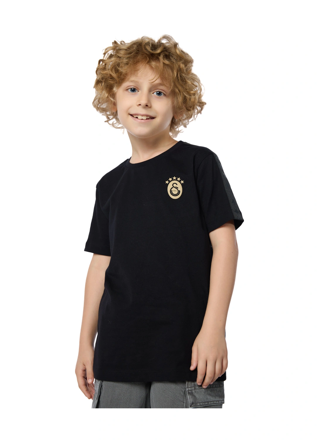 Gsstore Galatasaray 25 Detaylı Çocuk T-shirt C251401 SIYAH