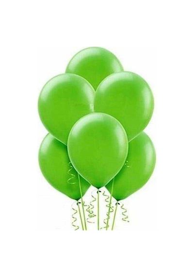 Metalik Yeşil Balon 20 Adet 12 İnc Lateks Balon
