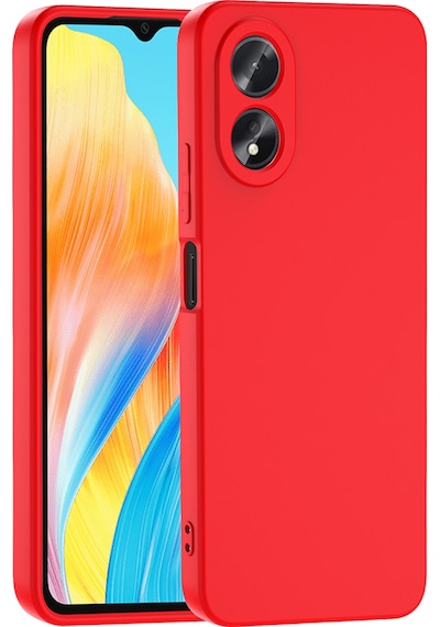 Zore Oppo A38 Uyumlu Mara Lansman Kapak-kırmızı Kirmizi