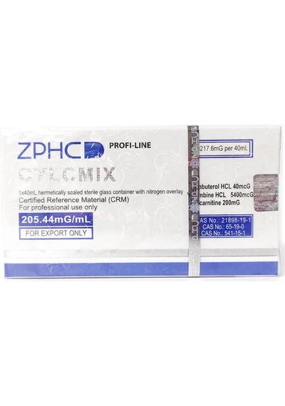 Zphc Cycl Mix Clenbuterol Yohimbine L-carnitine 40 Ml