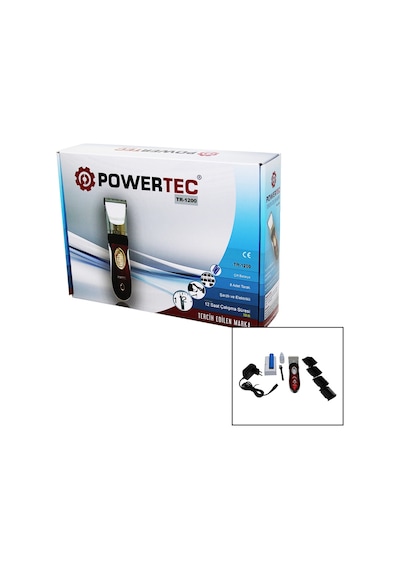 Powertec Tr-1200 Şarjlı Traş Makinası Yedek Bataryalı 3877
